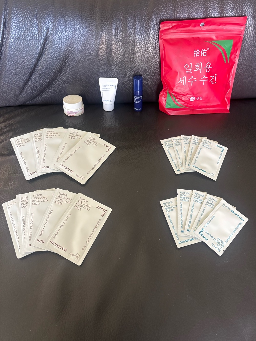 Korean Skincare Bundle With Cosmetic Pouch
